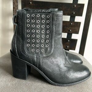 Trask Leather Black Boots Sz 7